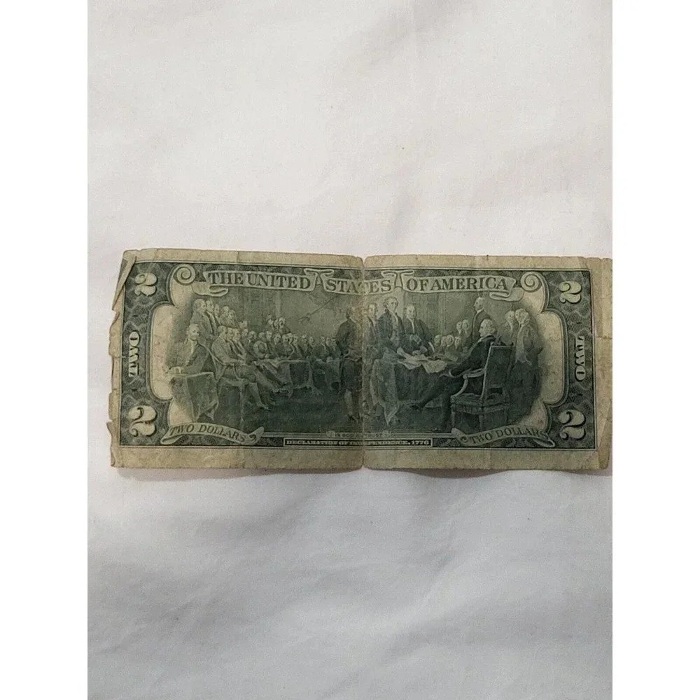 Rare 1976 $2 TWO DOLLAR BILL  G 123 Triple 6's  666 - Picture 2 of 8